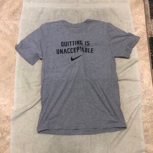 Nike Men's Gray Motivational Tee